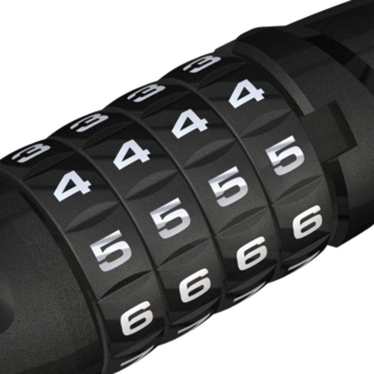 Abus Pantserkabel Code Tresorflex 6615C/85 Zwart - Le coq wielerartikelen