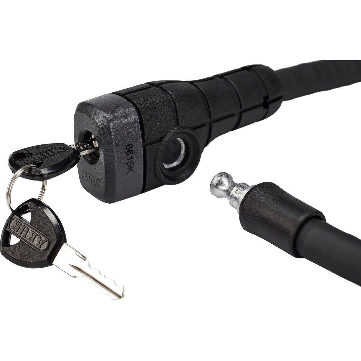 Abus Pantserkabel Microflex 6615K/120/15 Zwart - Le coq wielerartikelen