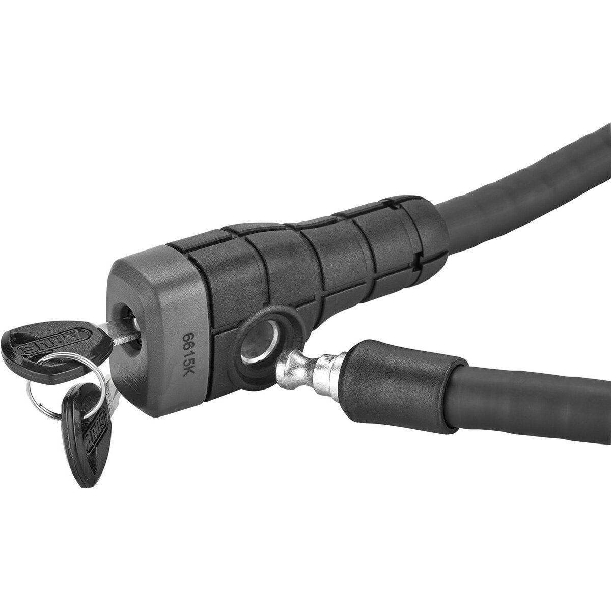 Abus Pantserkabel Microflex 6615K/85/15 Zwart - Le coq wielerartikelen