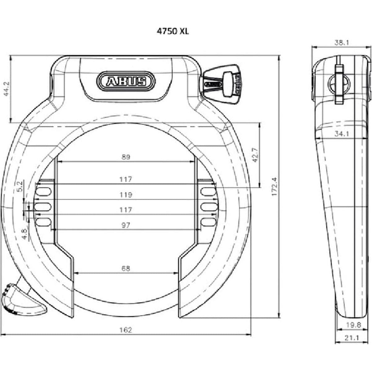 Abus Ringslot Amparo 4750Xl Art 2 - Le coq wielerartikelen