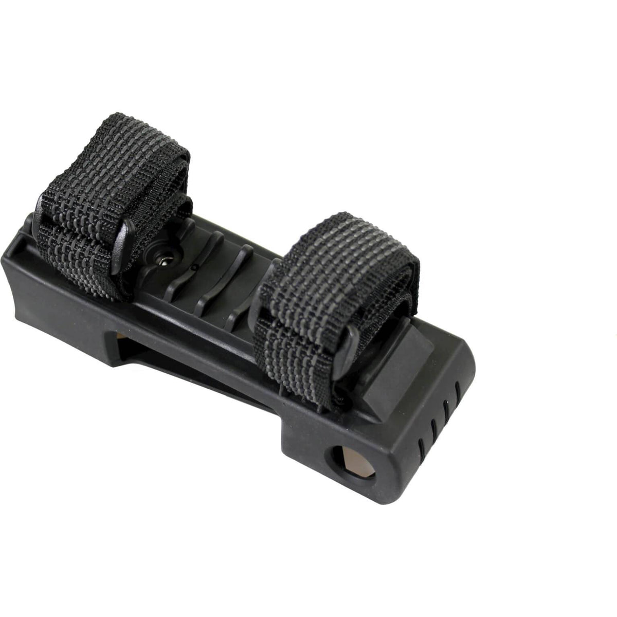 Zwarte Abus ST Bordo Ugrip 5700 slothouder en bevestiging voor fietsverlichting of accessoires