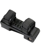 Zwarte Abus ST Bordo Ugrip 5700 slothouder en bevestiging voor fietsverlichting of accessoires