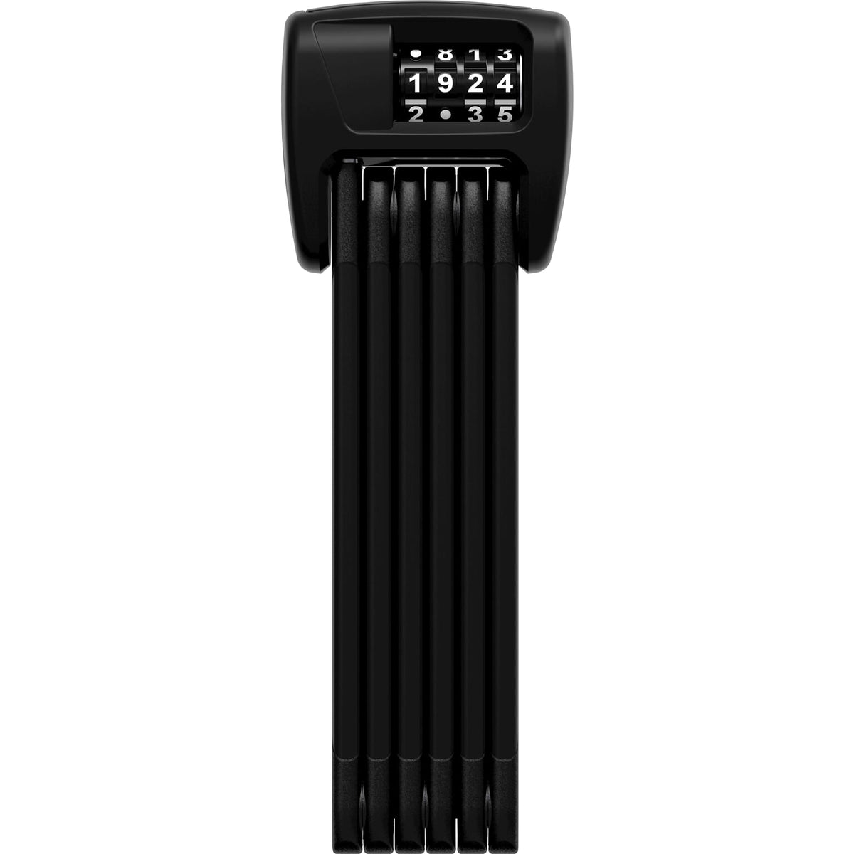 Zwart Abus Bordo 6000C/90 Vouwslot van 90 cm met LED-indicator, stevig en geschikt voor fietsbeveiliging