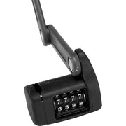 Zwart Abus Bordo Lite Mini 6055C/60 vouwslot met numerieke code en houder, zichtbaar in de afbeelding