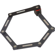 Zwart Abus Bordo Ugrip 5700 vouwslot van 80 cm, stevig en compact fietsslot voor beveiliging van fietsen.