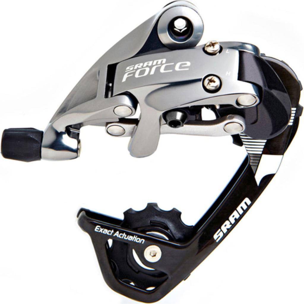 Achterderailleur Sram Force 10V Wifli Medium Cage Aluminium Zilver/Zwart - Le coq wielerartikelen