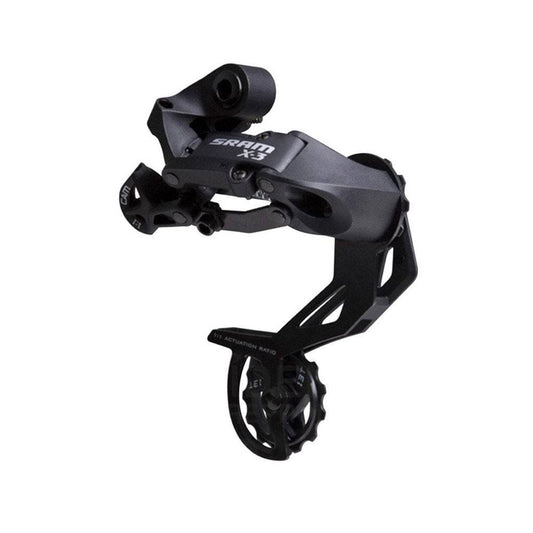 Achterderailleur Sram X3 7/8V Long Cage Aluminium Zwart - Le coq wielerartikelen