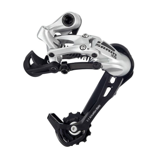 Achterderailleur Sram X5 9V Long Cage Aluminium Zilver - Le coq wielerartikelen