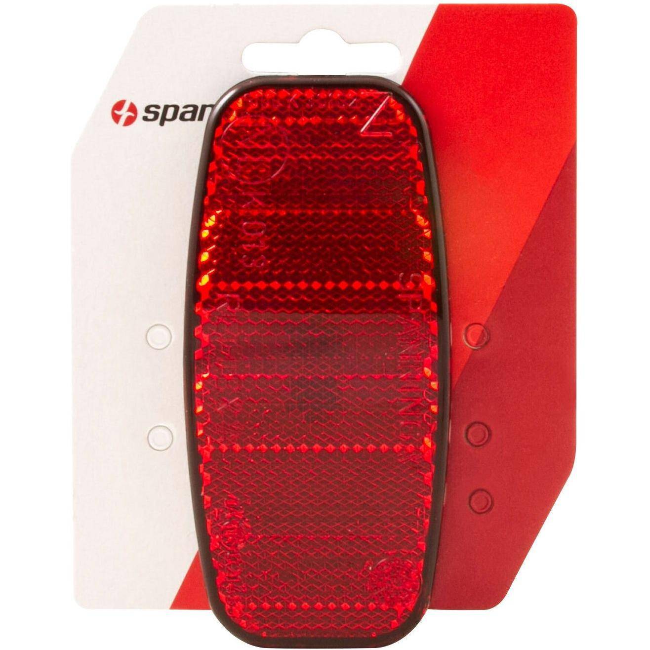 Achterdrager Reflector Spanninga Ovaal - Rood - Le coq wielerartikelen