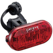 Cateye Omni 3 TL-LD135-R achterlicht met batterij, 360° zichtbaarheid en zwart ontwerp voor fietsveiligheid
