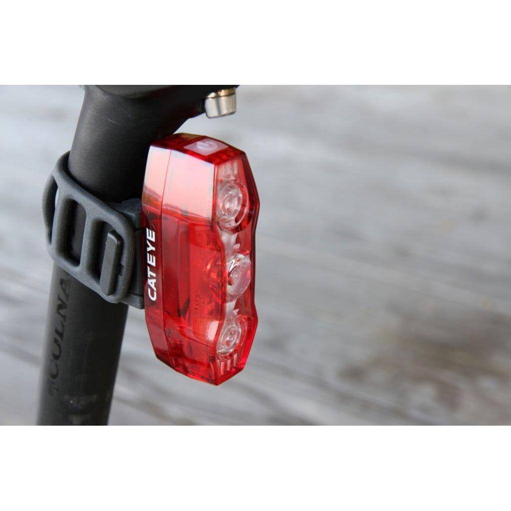 Achterlicht Cateye Viz300 Tl-Ld810-R Led Usb Oplaadbaar Accu Zwart - Le coq wielerartikelen