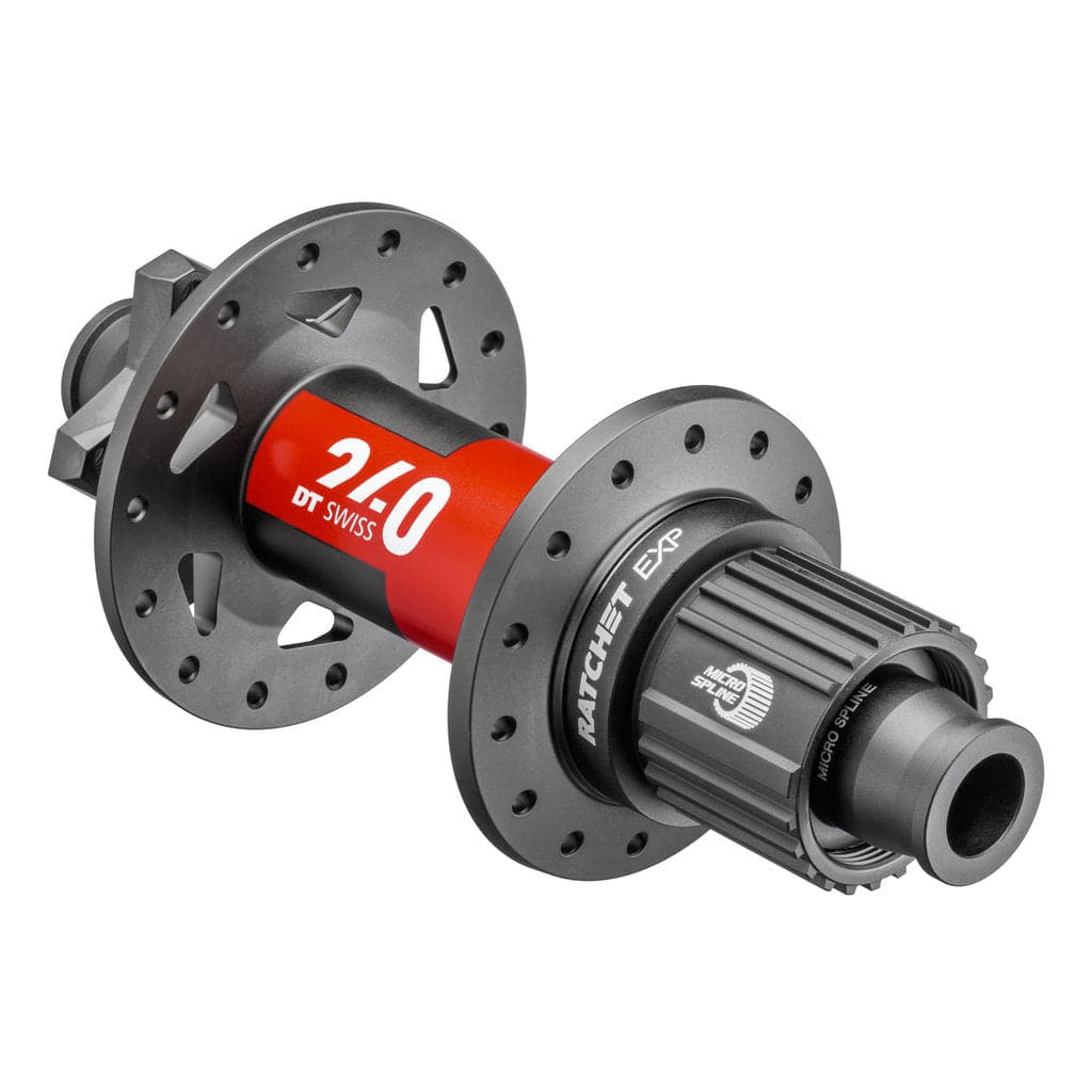 Achternaaf DT Swiss 240 SH 12V EXP ATB Boost Disc IS aluminium zwart, 148/12mm, 32g, geschikt voor mountainbikes