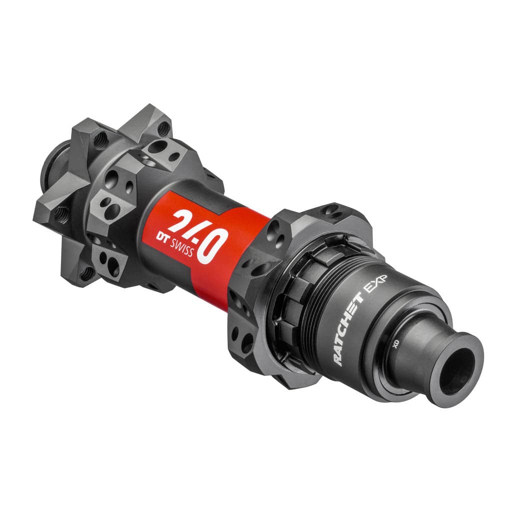 Achternaaf DT Swiss 240 Straightpull XD 11/12V, aluminium, Zwart, 28G, 142/12mm, geschikt voor ATB en disc remmen.