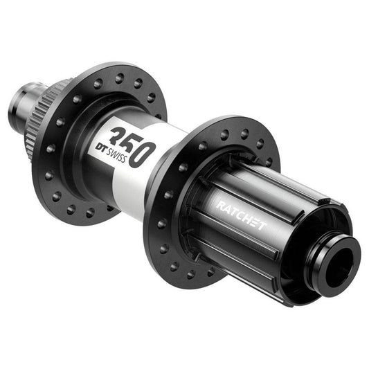 Achternaaf DT Swiss 350 SH 10/11V Race Disc CL Aluminium 24G 142/12mm Zwart - Le coq wielerartikelen