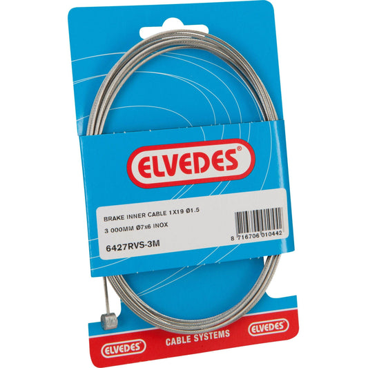 Achterrem Binnenkabel Elvedes 4 Meter Rvs Met 2 Nippels - Le coq wielerartikelen