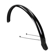 Achterspatbord 28 inch Eurofender Lampo, 58mm breed, stevig fietsachterspatbord voor mountainbikes of stadsfietsen.