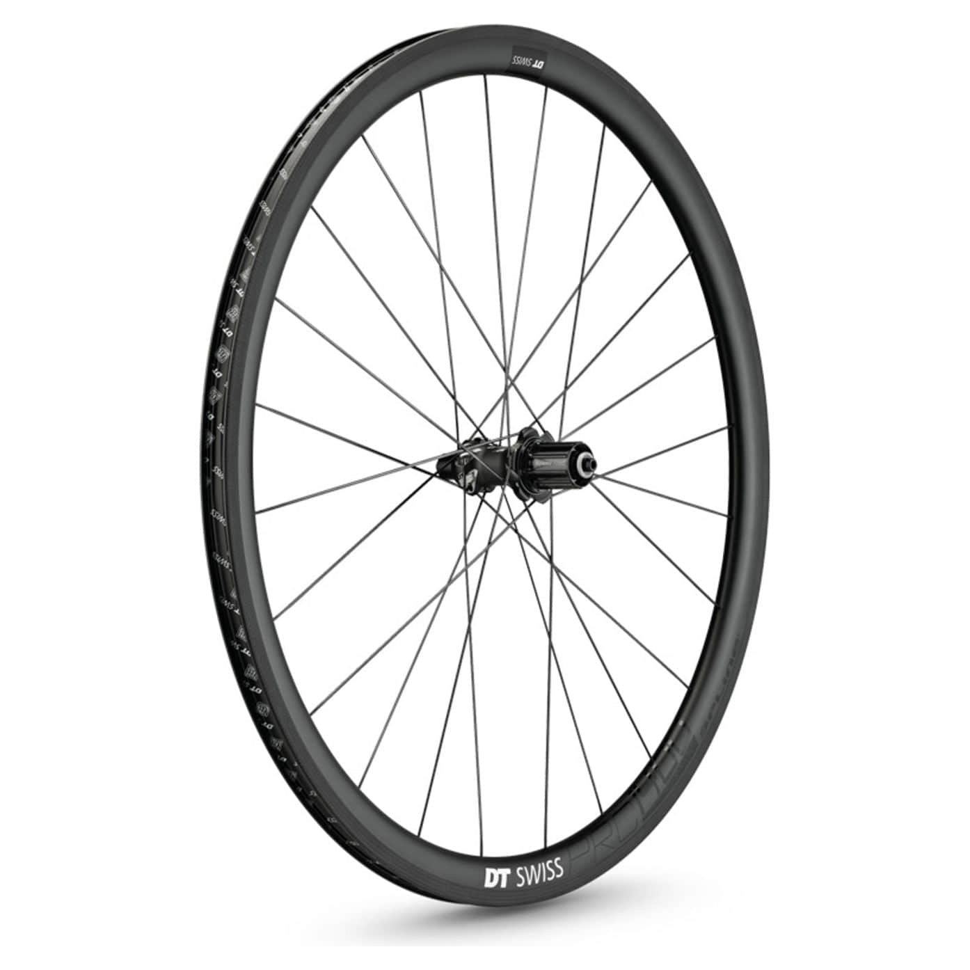 Achterwiel 28" Dt Swiss Prc1400 Spline 35 Sh 10/11V Carbon Zwart - Le coq wielerartikelen