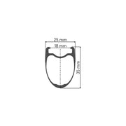 DT Swiss 28-inch racefiets achterwiel met carbon velg, Prc1400 Spline 35, geschikt voor 10/11V banden, zwart