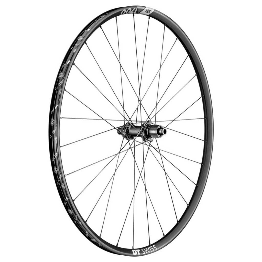 Achterwiel 29-inch DT Swiss XR1700 Spline 25 SH 12V Boost disc, zwart aluminium MTB wiel met snelspanner.