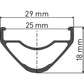 Achterwiel 29" DT Swiss XR1700 Spline 25 SH 12V Boost Disc CL Aluminium Zwart - Le coq wielerartikelen