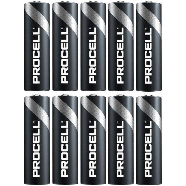 Tien Procell alkaline AA-batterijen (LR06, 1,5V) voor langdurige kracht en betrouwbaarheid in elektronische apparaten.