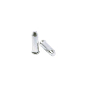 Elvedes anti-raflip Nippel van aluminium in zilver, 2,3 mm, set van 500 stuks voor fietsreparatie en -onderhoud.