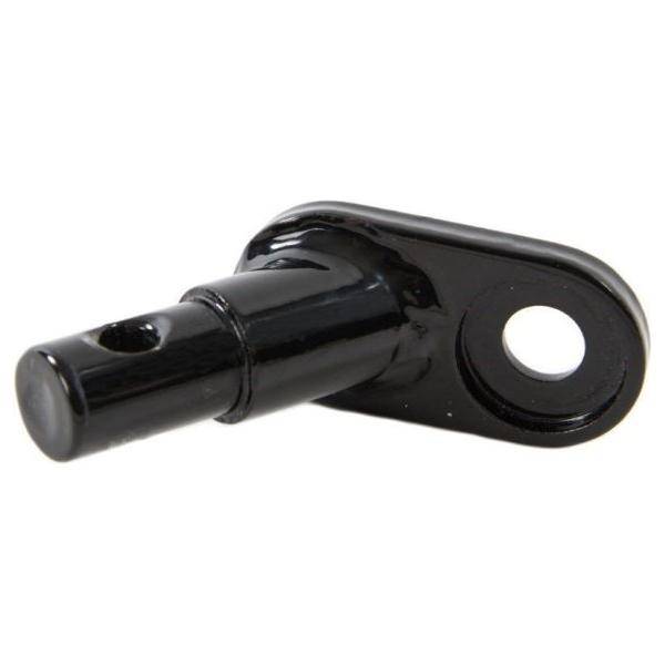 Zwarte Mirage Tommy askoppeling voor trekhaak, geschikt voor fietsaanhangwagen, 10x13,5 mm, zichtbaar op de afbeelding.