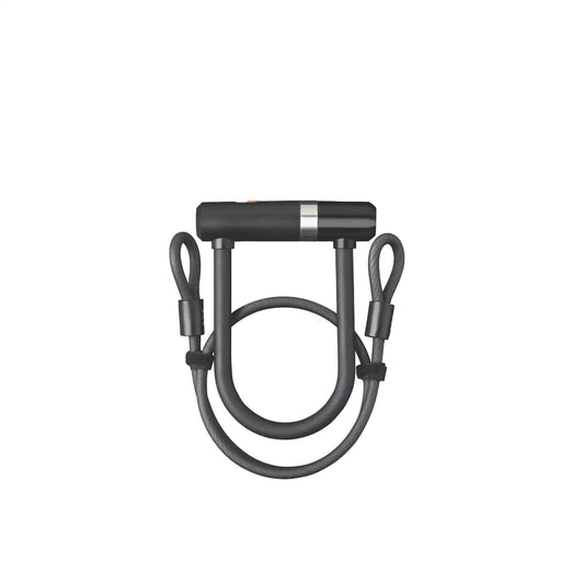 Axa Beugelslot Newton Mini + Cable 100/8 - Zwart - Le coq wielerartikelen