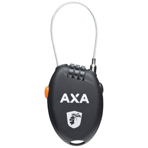 Axa Kabelslot Roll Met Oprolbare Staalkabel 75 Cm X 1.6 Mm - Le coq wielerartikelen