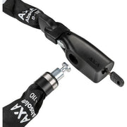 Zwart Axa Absolute kettingslot van 110 cm met 8 mm diameter, stevig en ideaal voor fietsbeveiliging