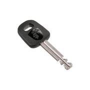 Zwart Axa Absolute kettingslot van 110 cm met 8 mm dikte, veilig en stevig fietsslot voor extra beveiliging.