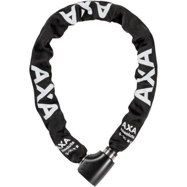 Axa Kettingslot Absolute 9-90 Met Polyester Hoes - Zwart - Le coq wielerartikelen