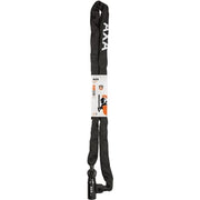 Zwart Axa Linq 180 kettingslot van 9,5 mm met polyester hoes, geschikt voor fietsbeveiliging.