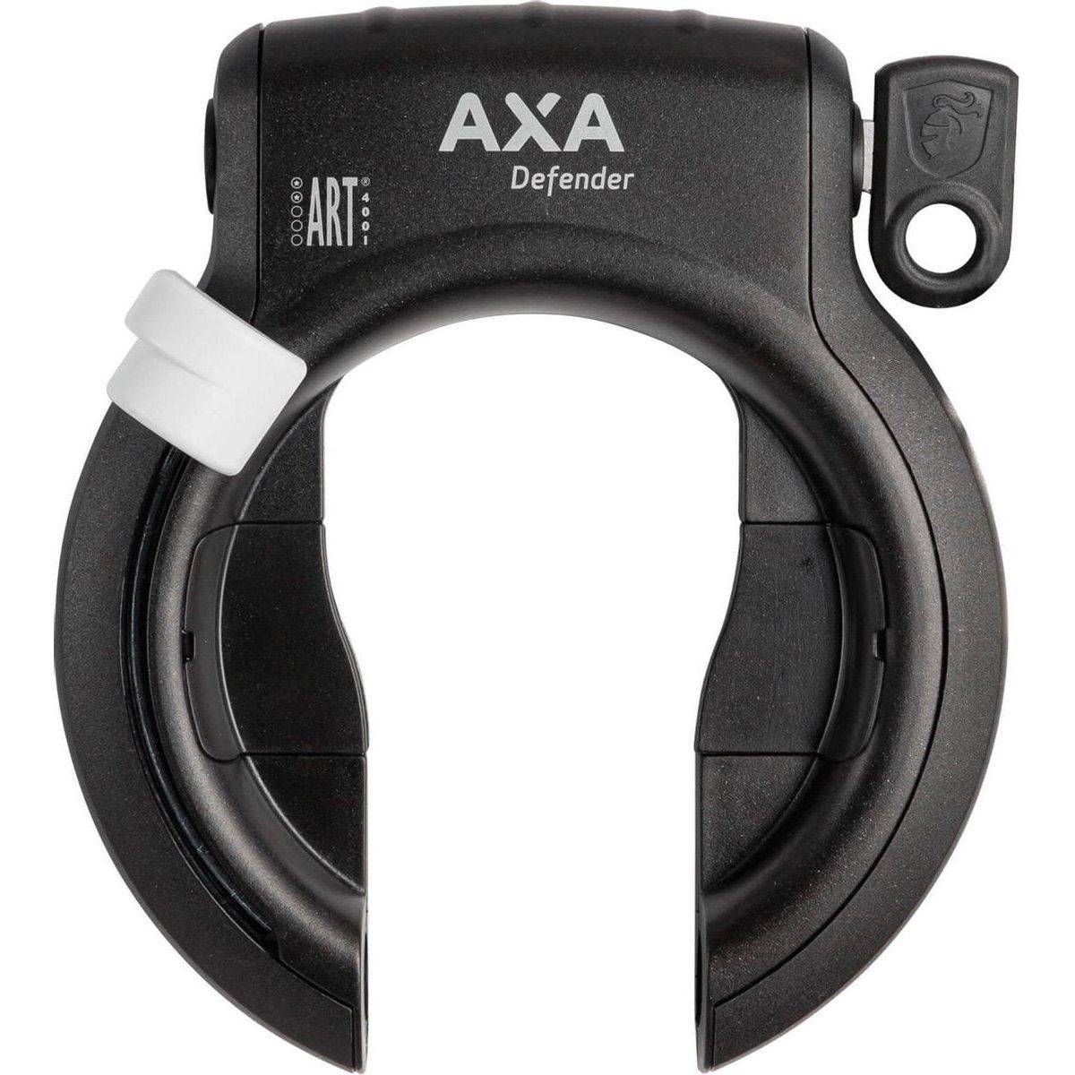 Axa Ringslot Defender Anniversary Edition - Zwart Met Witte Knop - Le coq wielerartikelen