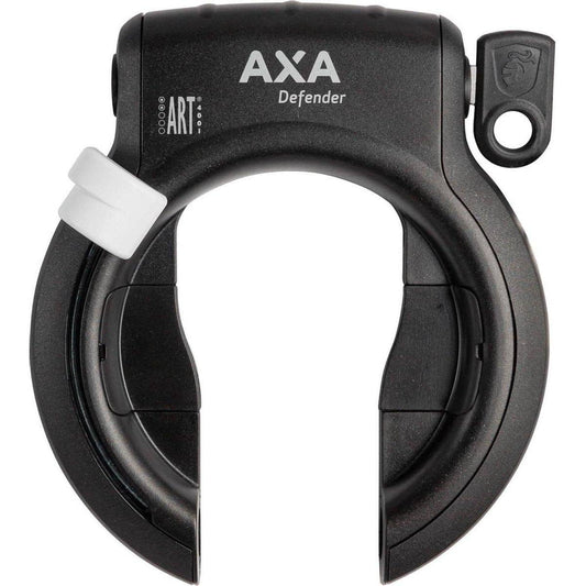 Axa Ringslot Defender Anniversary Edition - Zwart Met Witte Knop - Le coq wielerartikelen