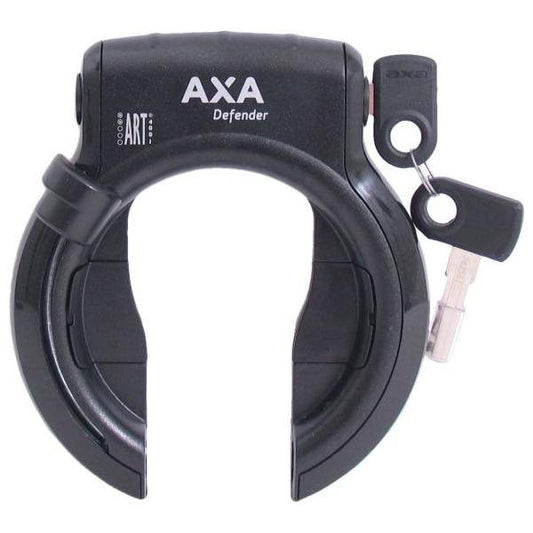 Axa Ringslot Defender Met Panasonic Cilinder - Glanzend Zwart - Le coq wielerartikelen
