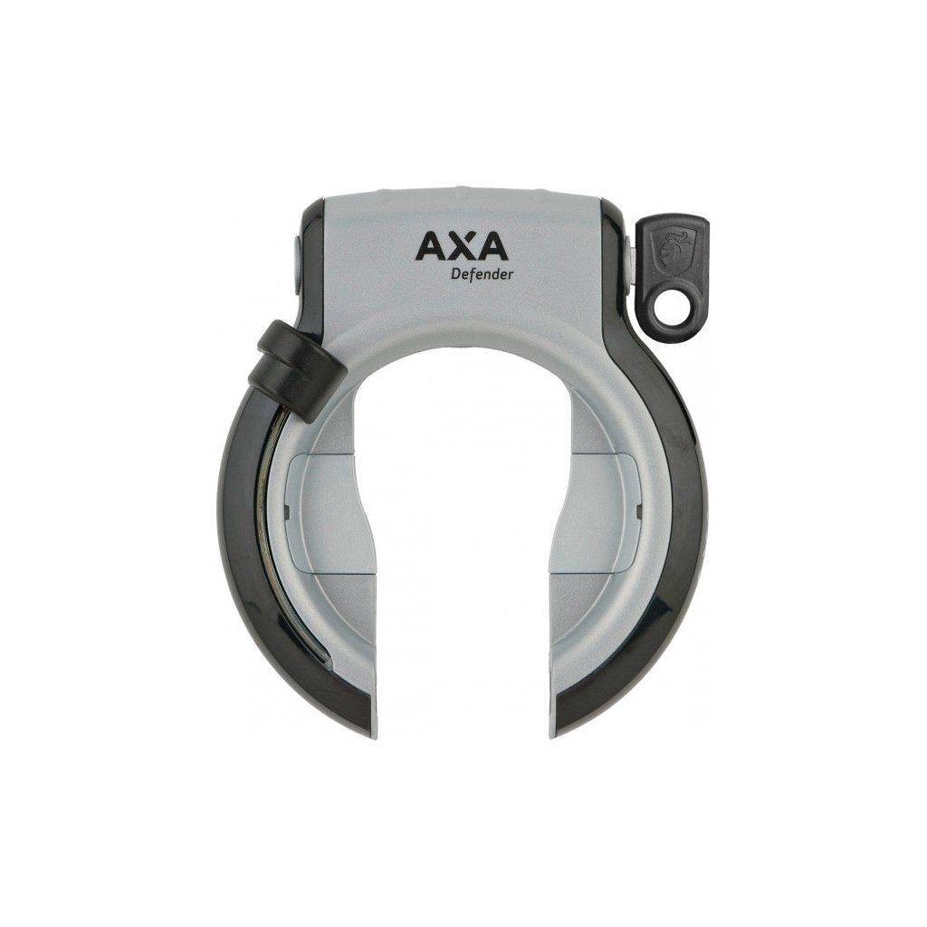 Axa Ringslot Defender Met Uitneembare Sleutel - Grijs / Mat Zwart - Le coq wielerartikelen
