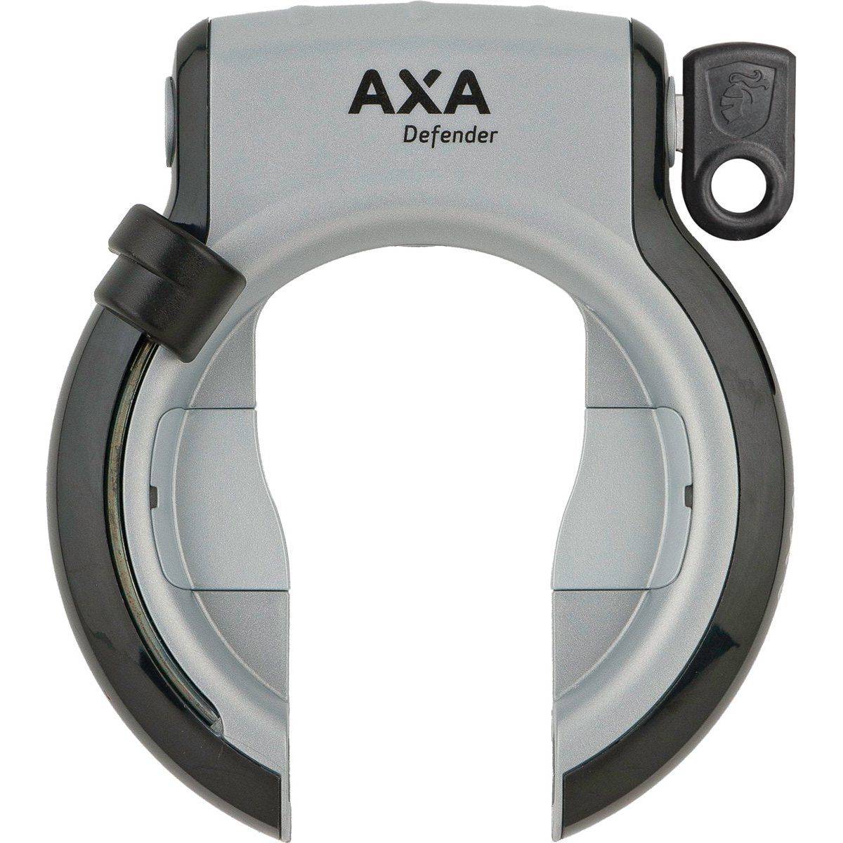 Axa Ringslot Defender Met Uitneembare Sleutel - Grijs / Mat Zwart - Le coq wielerartikelen