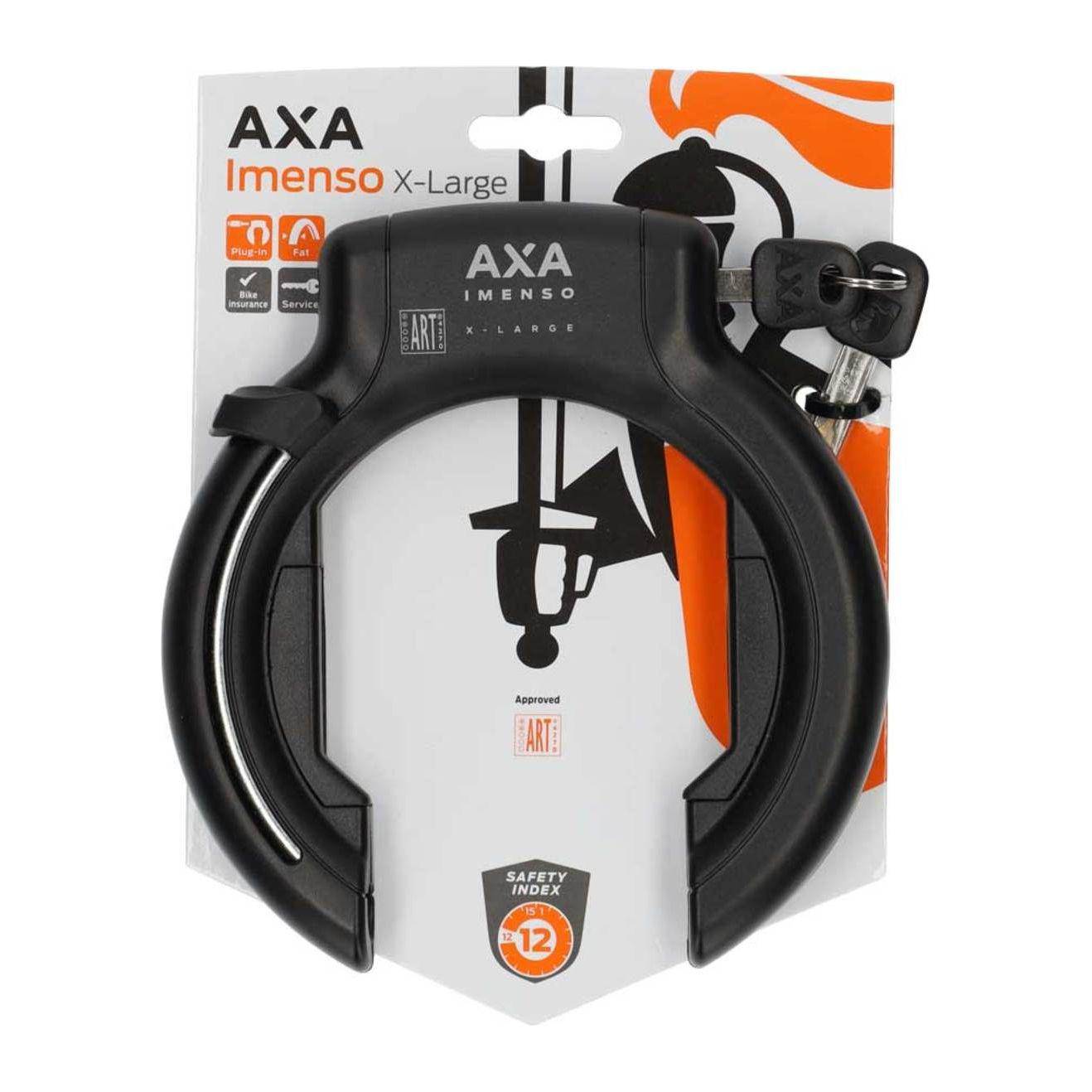 Axa Ringslot Imenso X Large - Zwart - Le coq wielerartikelen