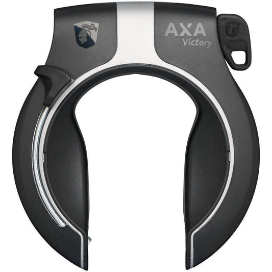 Axa Ringslot Victory - Glanzend Zwart/Grijs (Werkplaatsverpakking) - Le coq wielerartikelen