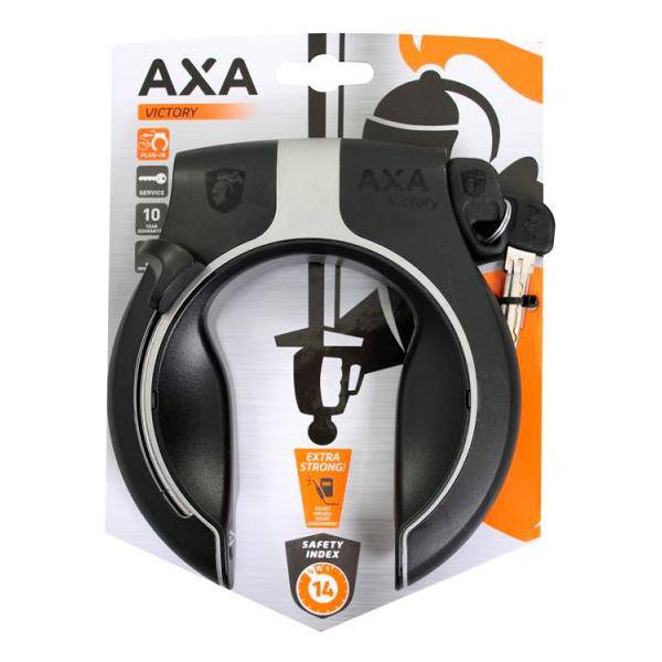 Axa Ringslot Victory - Mat Zwart/Grijs (Op Kaart) - Le coq wielerartikelen