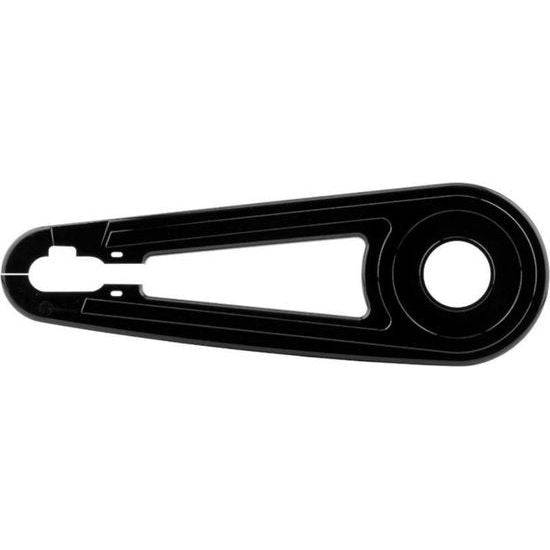 Zwarte Axa VS kettingscherm 24 inch voor 42 tanden, beschermt de ketting van de fiets in de winkelverpakking