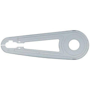Axa VS kettingscherm 26/28 inch, donker smoke polycarbonaat, beschermt de ketting op een fiets.