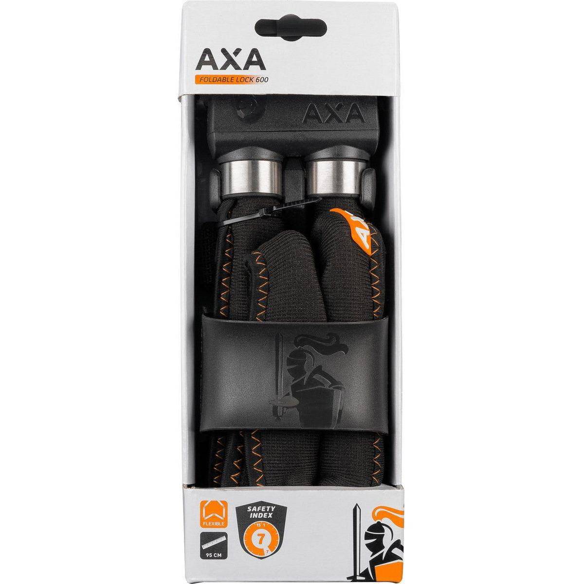 Axa Vouwslot Foldable 600 95/6 - Grijs - Le coq wielerartikelen