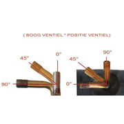 Impac binnenband 7 inch, geschikt voor 200x50 banden, met 90/90 gr ventiel, zichtbaar in de afbeelding.