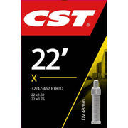 CST binnenband 22 inch, 1.75 inch hoogte, geschikt voor fiets, zichtbaar in de afbeelding