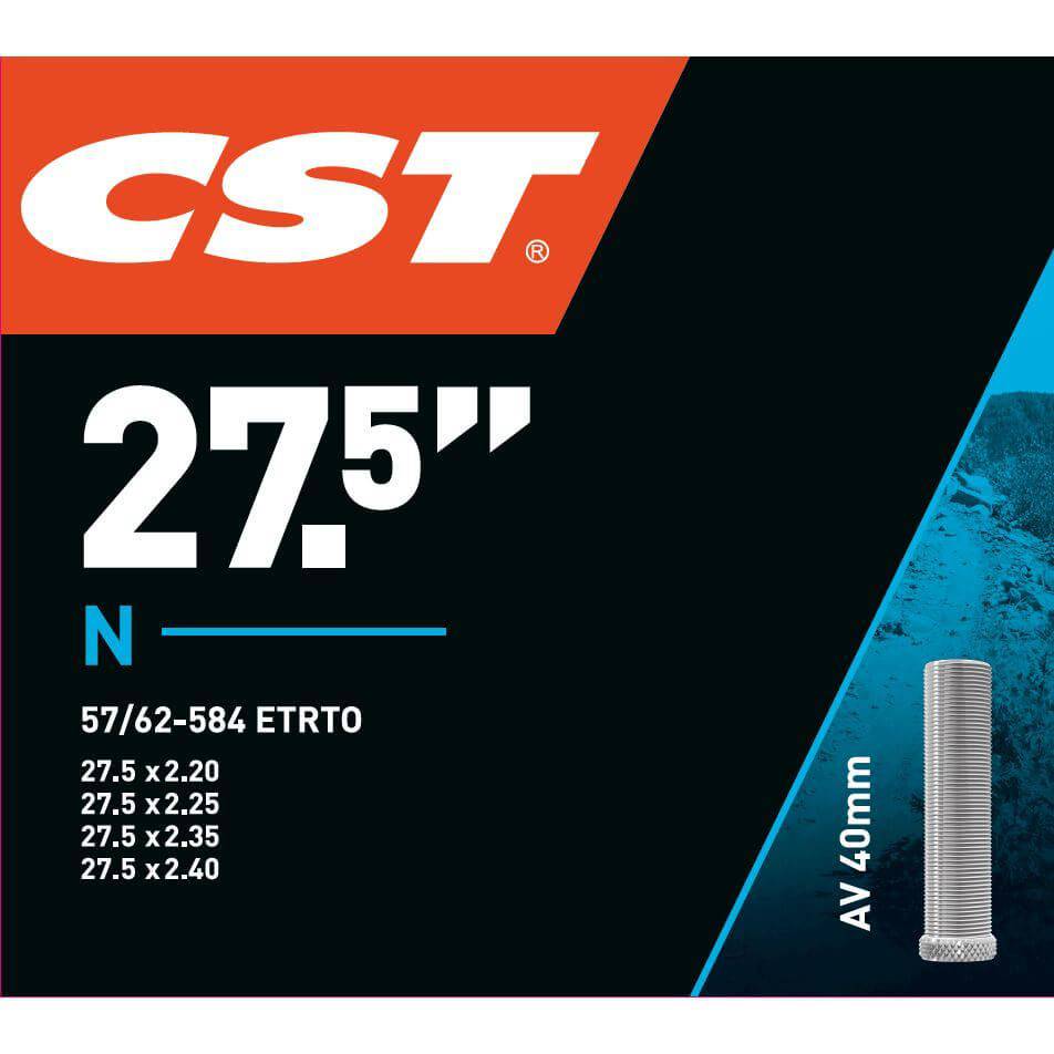 CST binnenband 27,5 inch, 2,20-2,40, inclusief 40mm ventiel, geschikt voor mountainbike en fietswielen.