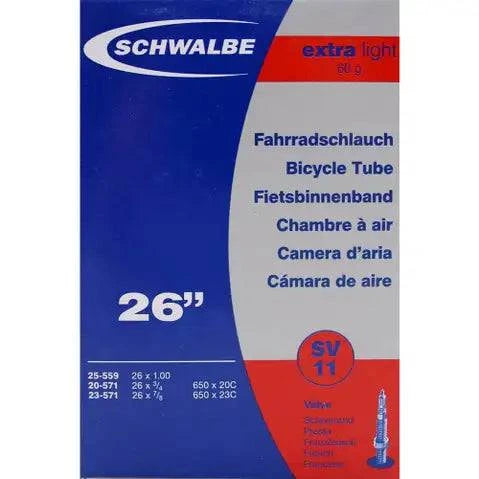 Schwalbe Binnenband Sv11 Extra Light 26" 20/25-559/571Mm - 40Mm Ventiel - Le Coq Wielerartikelen