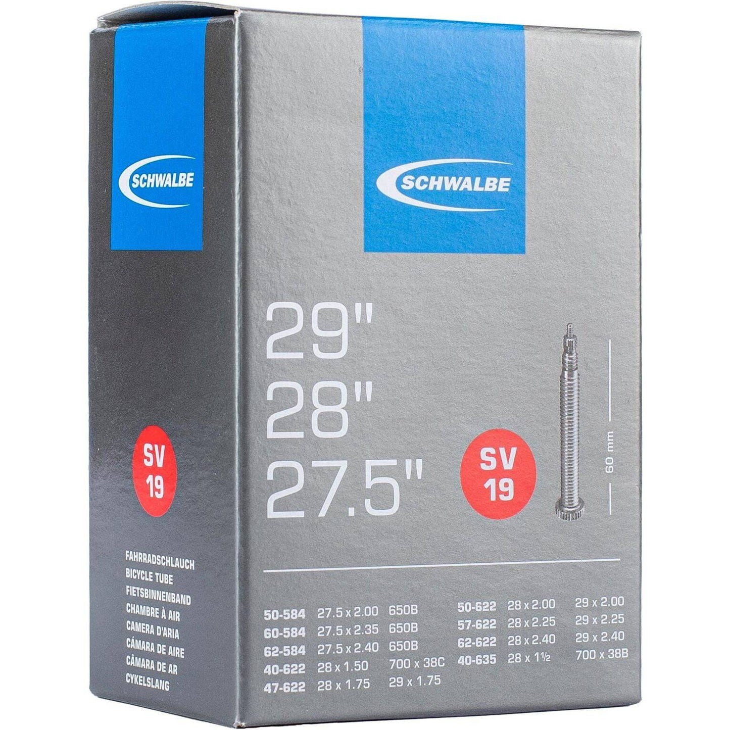 Schwalbe Binnenband Sv19 27.5 X 2.00 - 29 X 2.40 Fv 60Mm - Le Coq Wielerartikelen