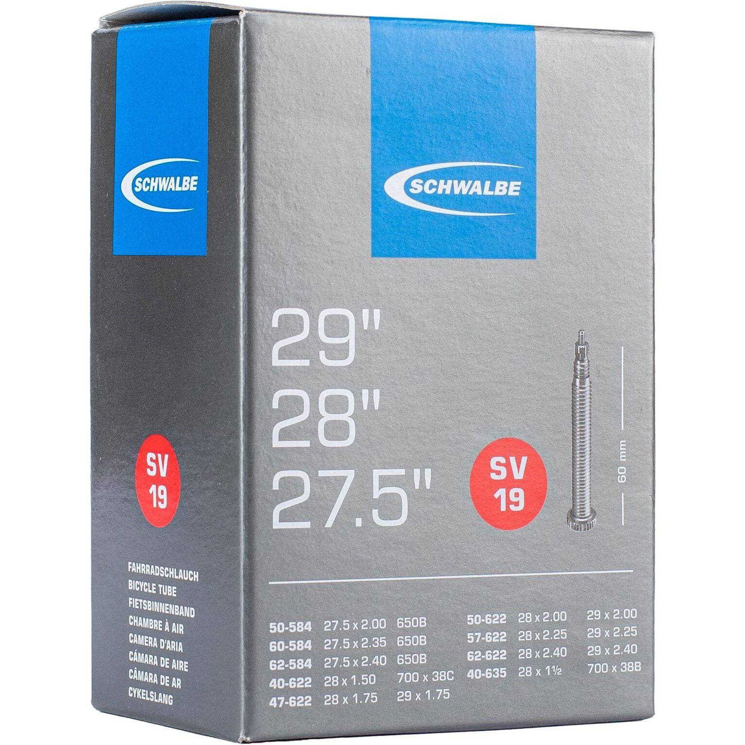 Schwalbe Binnenband Sv19 27.5 X 2.00 - 29 X 2.40 Fv 60Mm - Le Coq Wielerartikelen